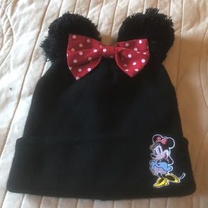 Disney Minnie Mouse Pompom Toboggan One Size